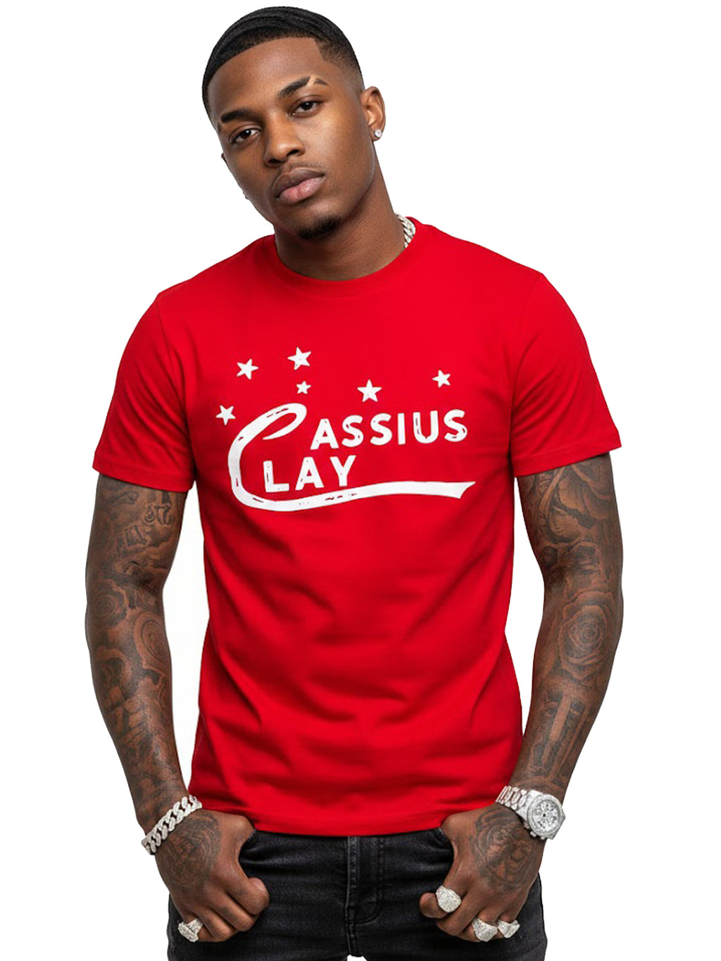 100% Cotton Unisex "CASSIUS CLAY" Vintage Boxing Graphic T-Shirt | Retro Sports Legend Streetwear Tee
