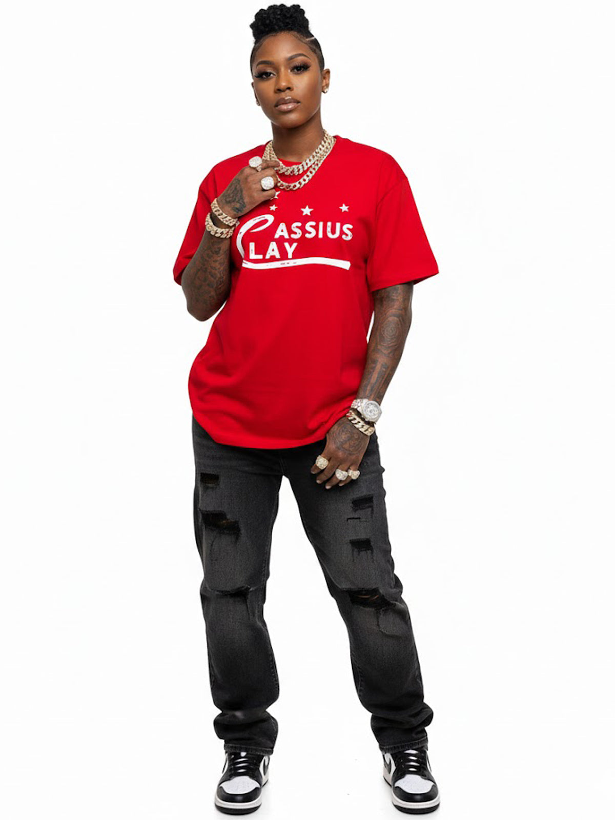 100% Cotton Unisex "CASSIUS CLAY" Vintage Boxing Graphic T-Shirt | Retro Sports Legend Streetwear Tee