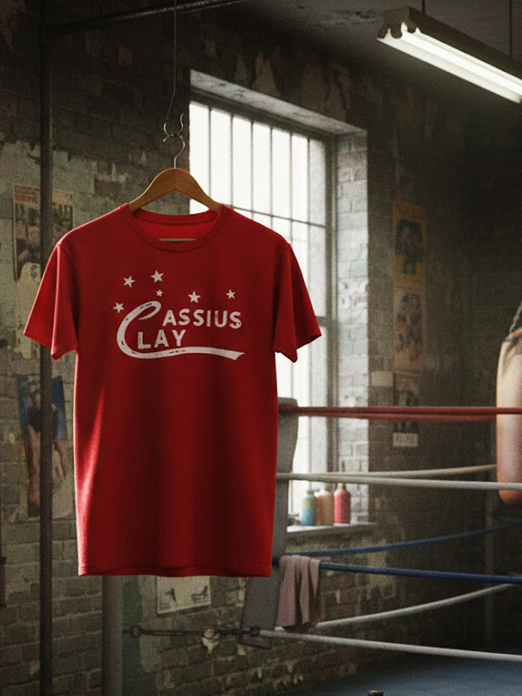 100% Cotton Unisex "CASSIUS CLAY" Vintage Boxing Graphic T-Shirt | Retro Sports Legend Streetwear Tee