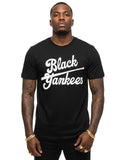 Product Title: BLOCK112 Vintage Black Yankees Script 100% Cotton Tee - Black / White
