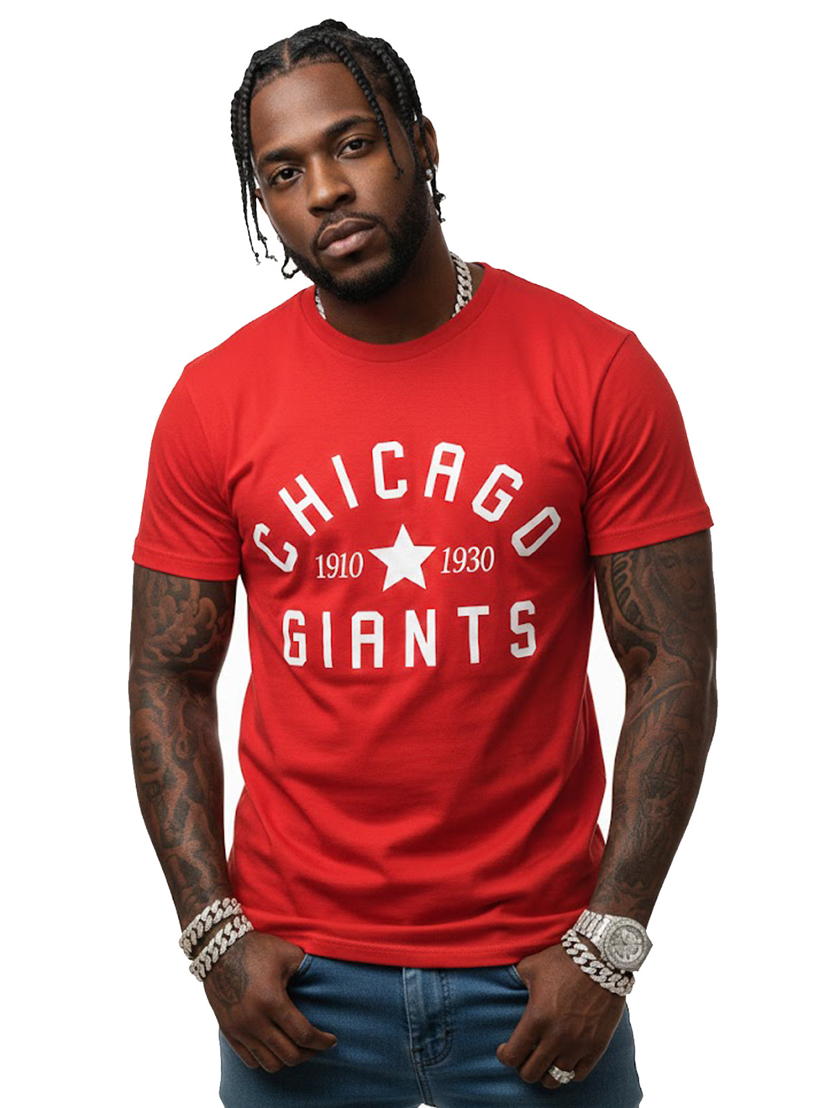 100% Cotton "Chicago Giants 1910-1930" Heritage Baseball T-Shirt