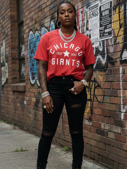 100% Cotton "Chicago Giants 1910-1930" Heritage Baseball T-Shirt