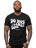 100% Do Not Limit God Short Sleeves  Graphic T shirts