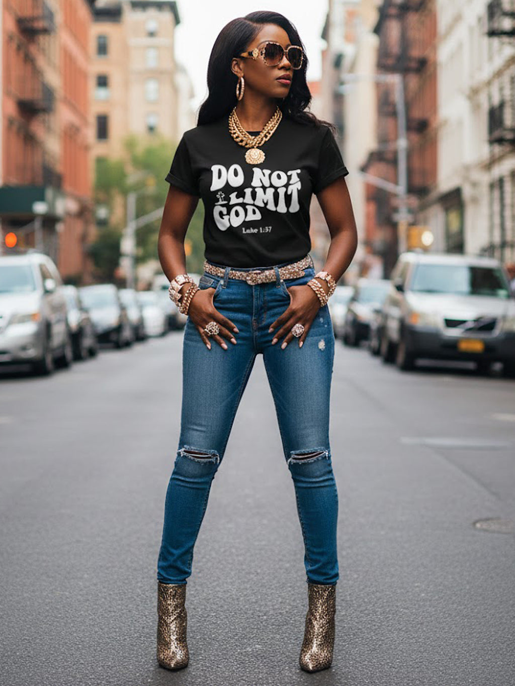 100% Do Not Limit God Short Sleeves  Graphic T shirts