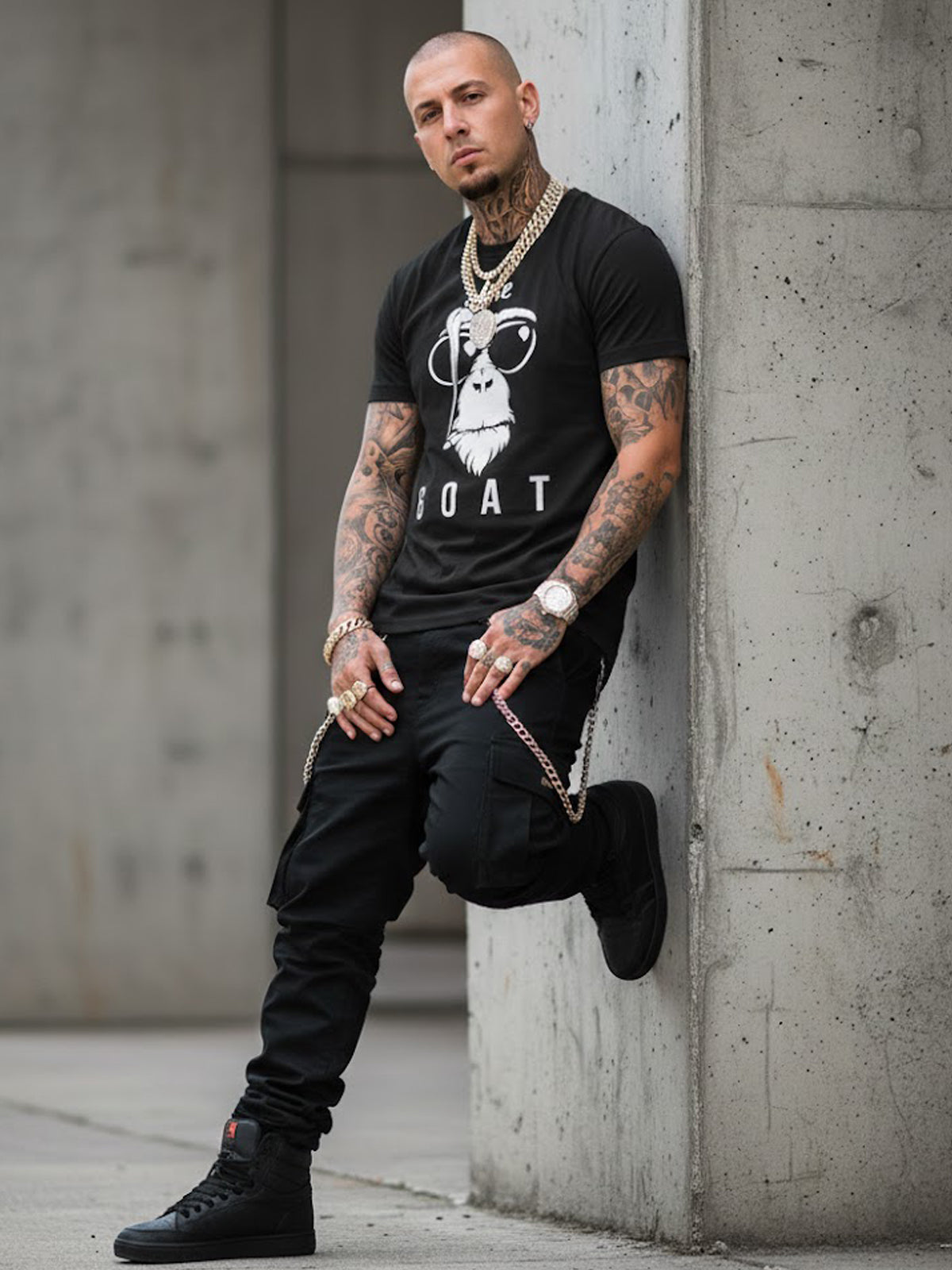 100% Cotton "The GOAT" Graphic Tee.