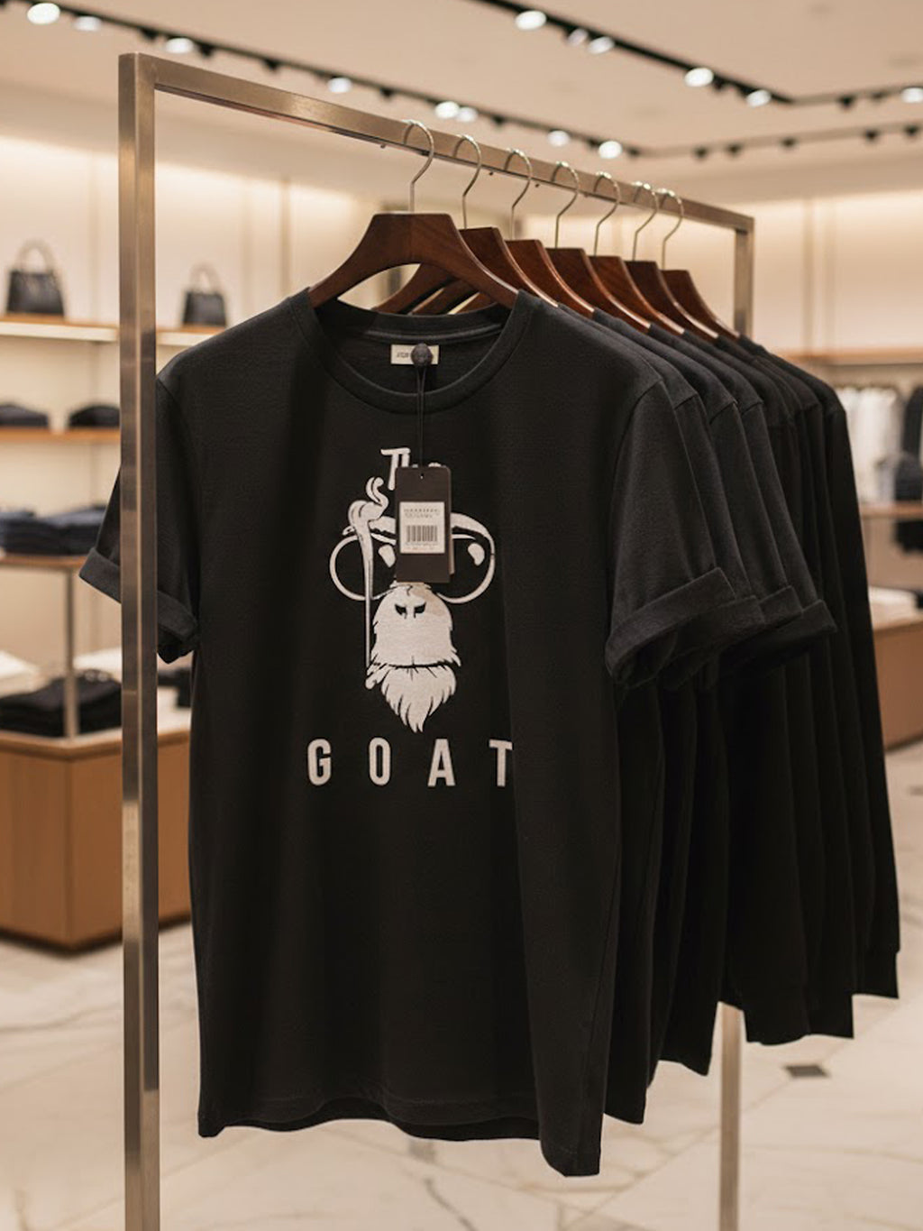 100% Cotton "The GOAT" Graphic Tee.