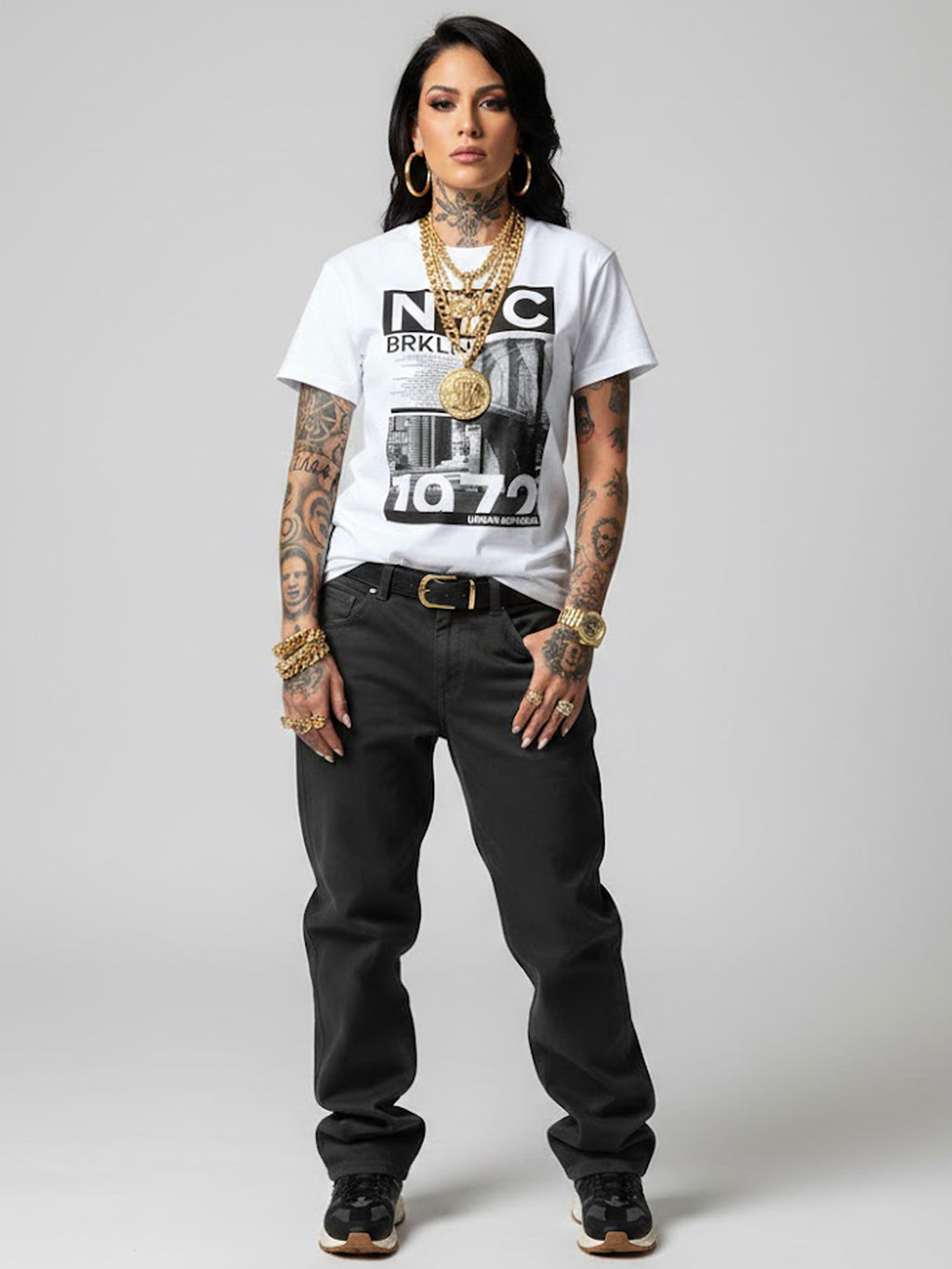 100% Cotton Unisex "NYC BRKLN 1972" Urban Republic Graphic T-Shirt | Heritage Streetwear Tee