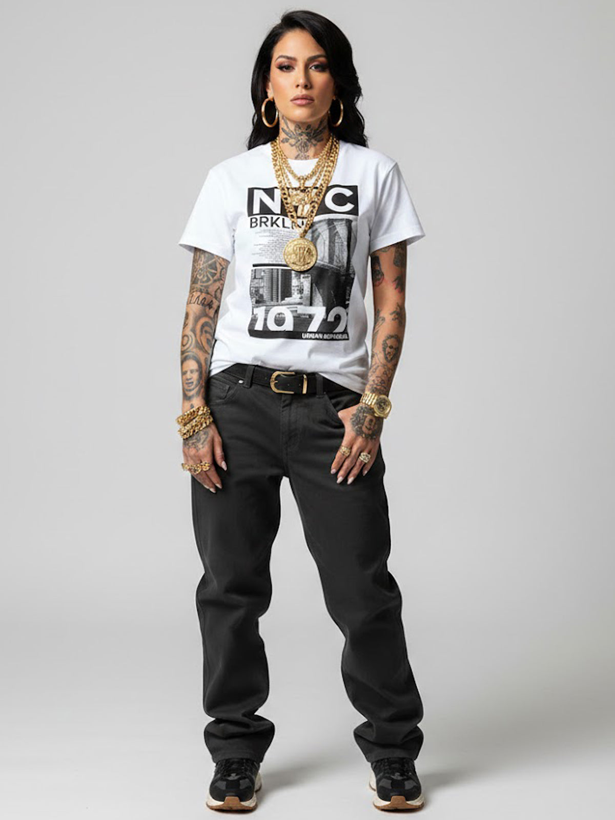 100% Cotton Unisex "NYC BRKLN 1972" Urban Republic Graphic T-Shirt | Heritage Streetwear Tee