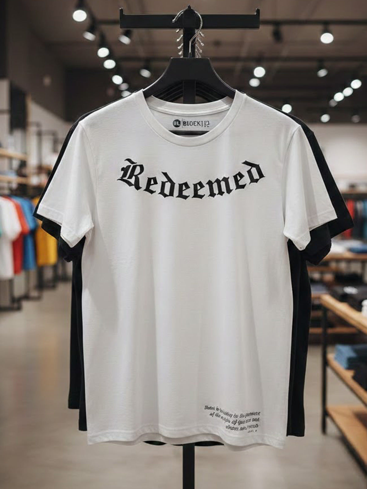 100% Cotton "Redeemed" Old English Graphic T-Shirt