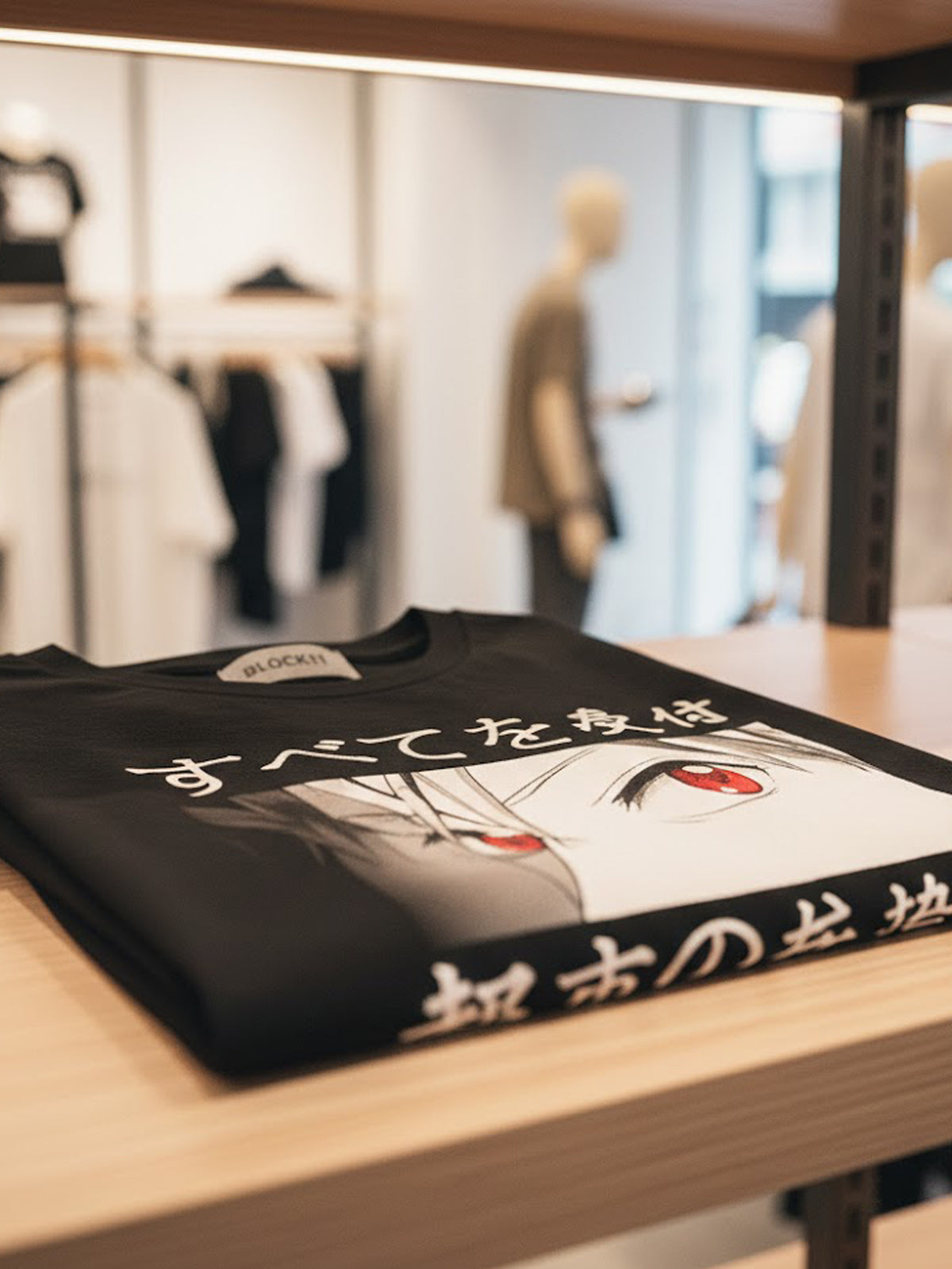 100% Cotton "The Ruler of the City" Anime Eyes Graphic T-Shirt