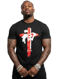 100% Cotton Unisex Kanji Cross "GOD" Graphic T-Shirt | Asian-Fusion Streetwear Tee