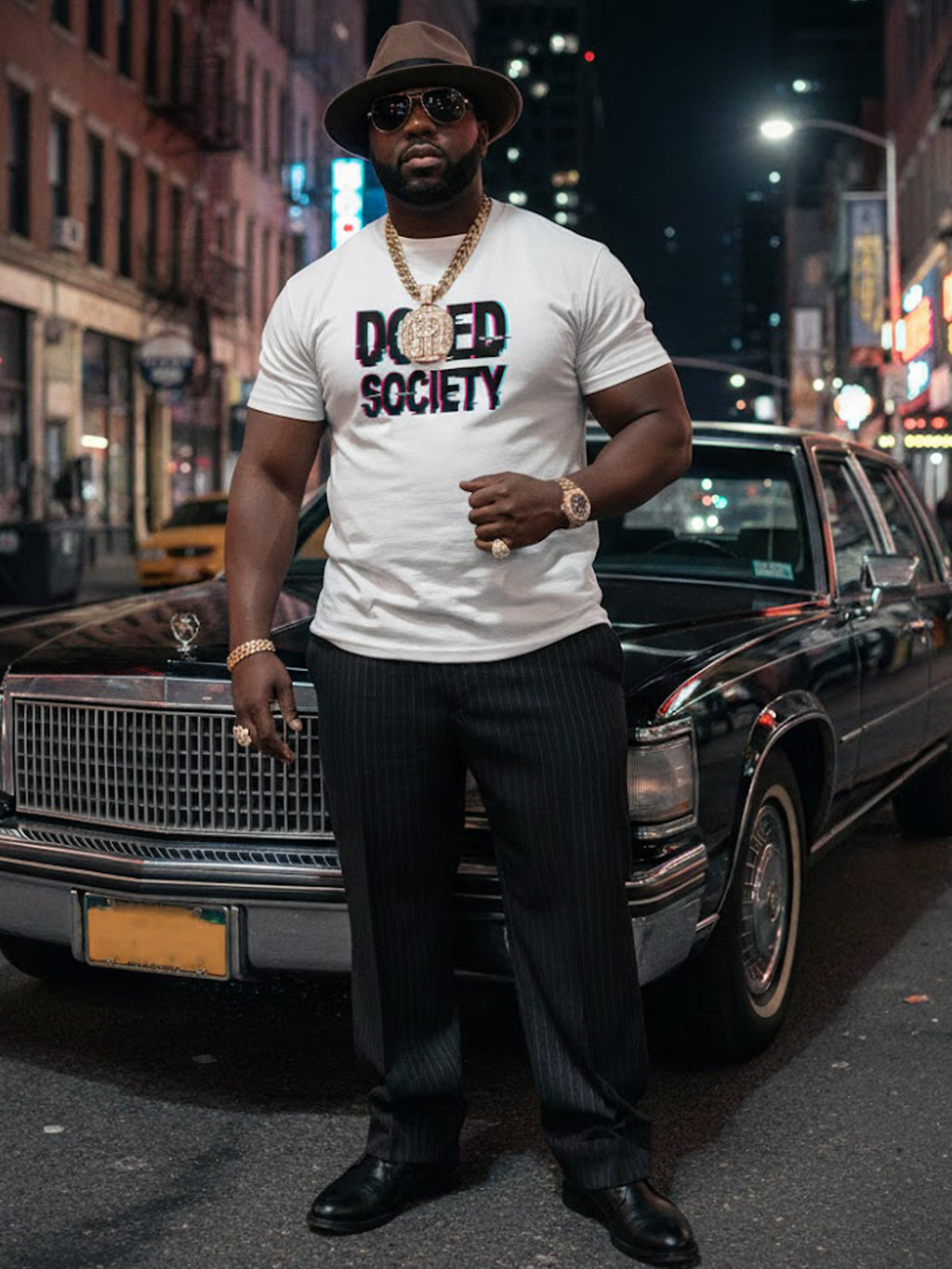 100% Cotton Unisex "DOPED SOCIETY" Glitch Graphic T-Shirt | Modern Cyberpunk Streetwear Tee