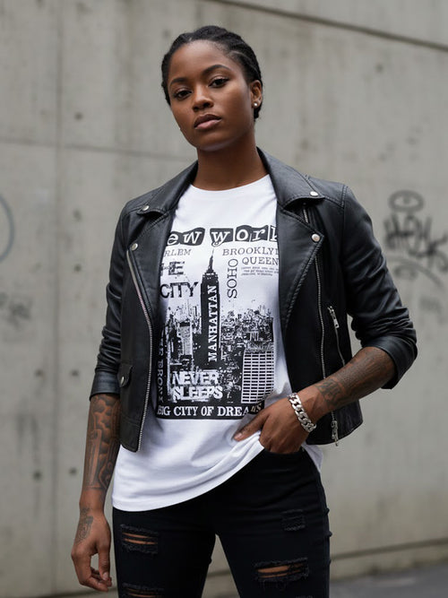 100% Cotton "New York - Big City of Dreams" Graphic T-Shirt