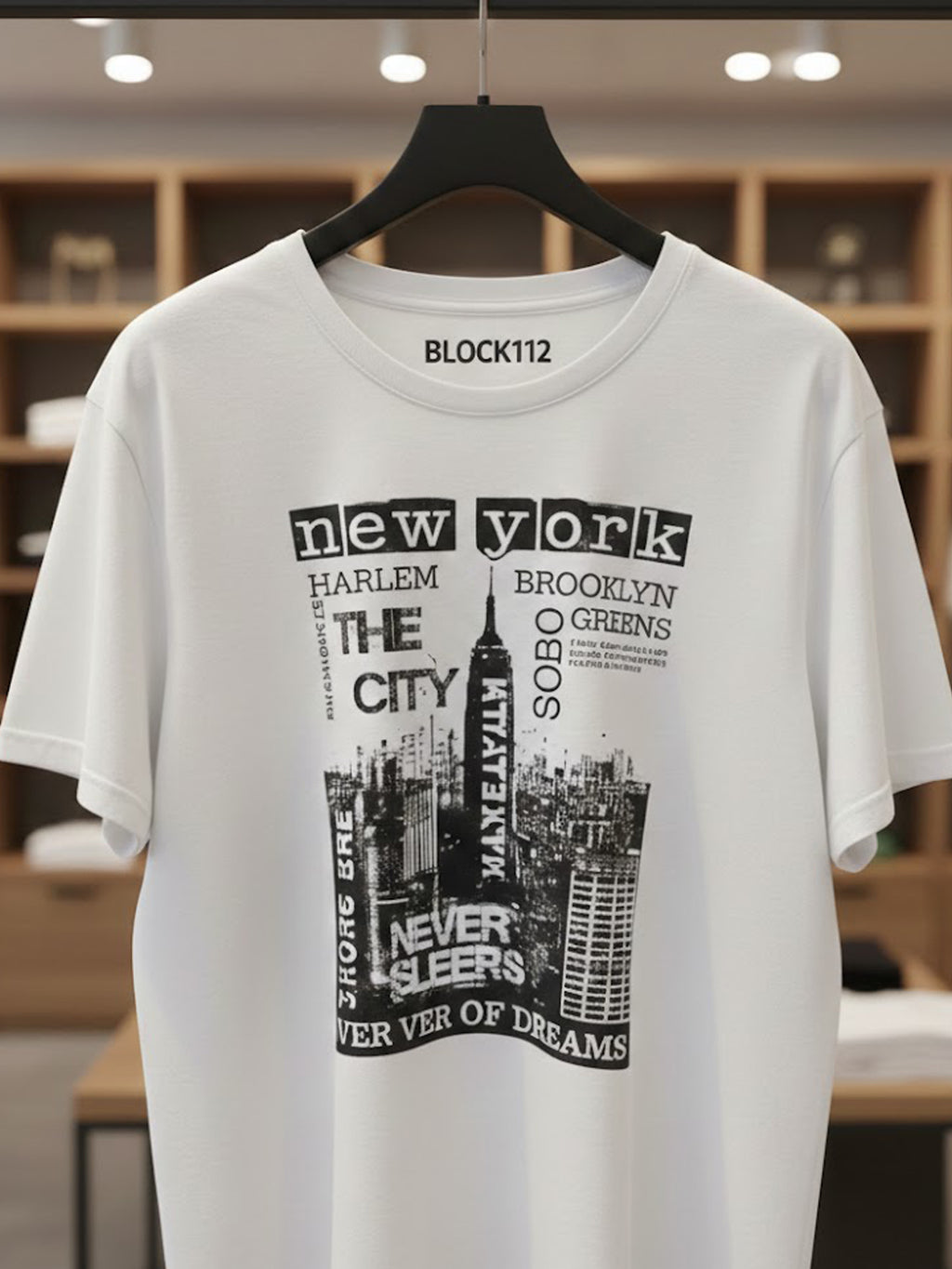 100% Cotton "New York - Big City of Dreams" Graphic T-Shirt