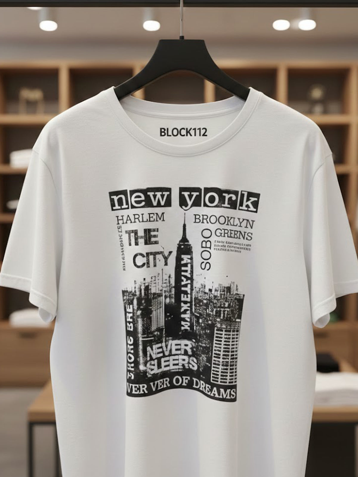 100% Cotton "New York - Big City of Dreams" Graphic T-Shirt