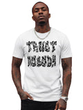 100% Cotton Unisex "TRUST NOBODY" Paisley Bandana Graphic T-Shirt | Chicano Streetwear Tee